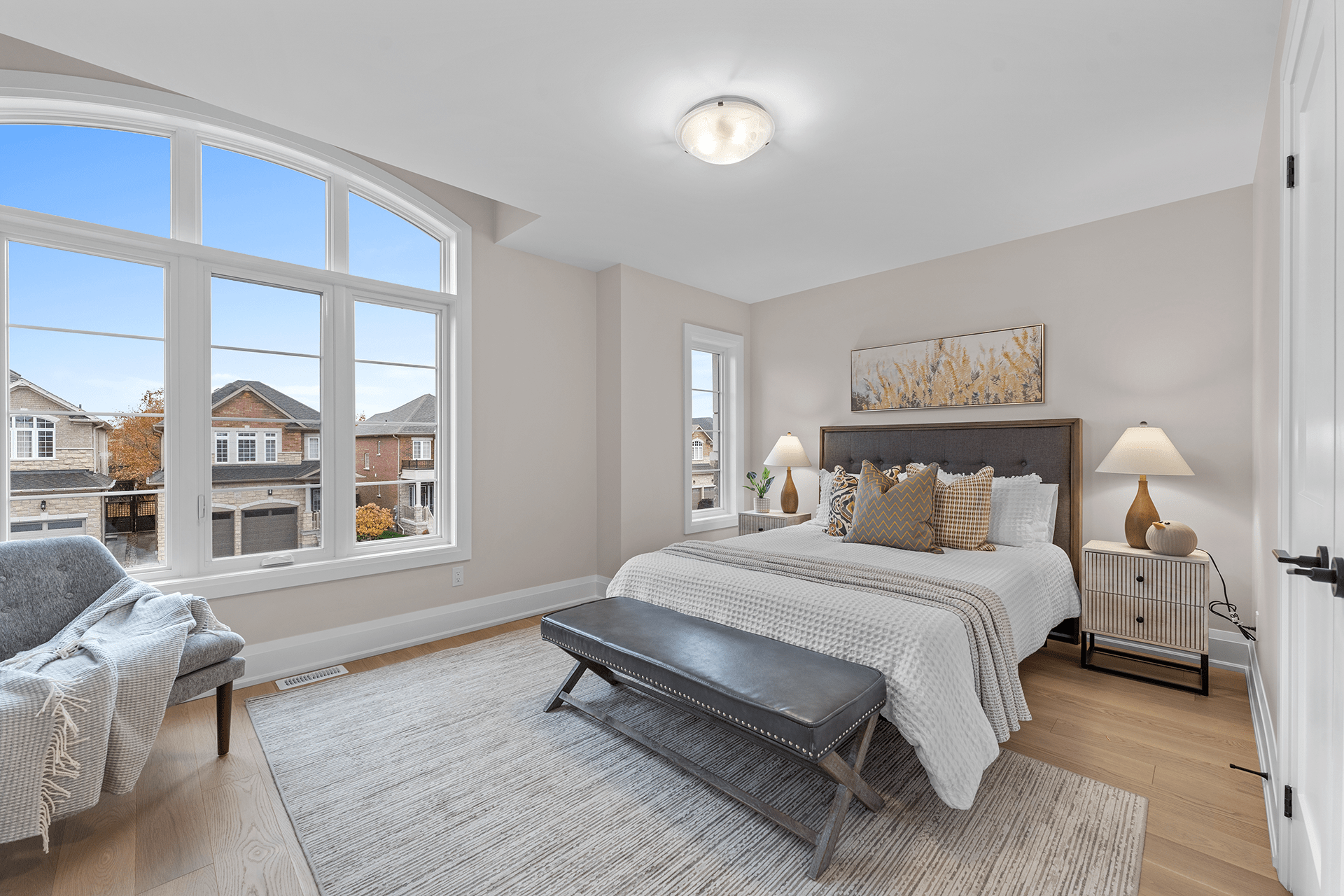 Main Bedroom with Large Windows