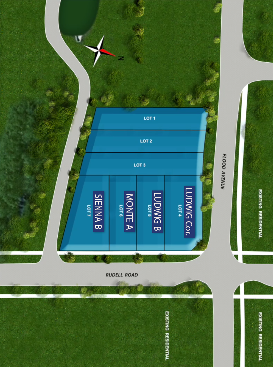 Site Map for Newcastle Singles by Delta Rae Homes
